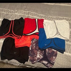 BUNDLE (7 pairs): Nike Tempo Running Shorts - Medium